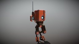 Orange Droid Robot