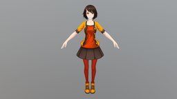 anime character with base model inside