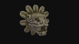 Mayan Statue Cougar Head