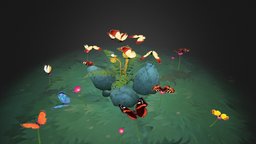 12 Animated butterflies