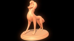 Sasha La Fleur All Dogs Go To Heaven 2 3D print