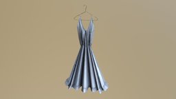Silken Dress on a Hanger