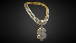 Cash Symbol Diamond Chain