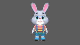 Rabbit Bunny Hare Animated Rigged