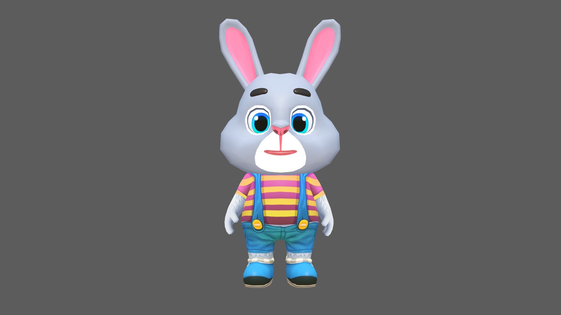 Rabbit Bunny Hare Animated Rigged 3d model