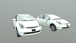 Toyota Prius Middle And Low Poly