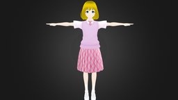 rigged anime girl character 6