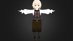 rigged anime boy character 1