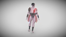 Female Kratos full body : Genderbend