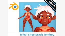 Tribal Shortstack Tomboy [Blender Eevee]