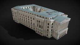 Longworth Building Low Poly Game Ready