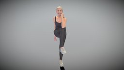 Woman doing fitness exercise 328