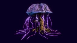 Jellyfish Mushroom Fantasy Tree