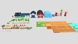 Farm Ranch Lowpoly Pack