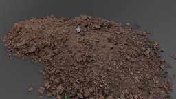 Red soil pile