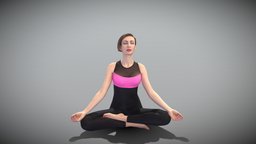 Beautiful woman doing yoga 362