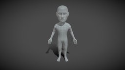 Male Body Cartoon Base Mesh 3D Model