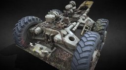 military soviet vehicle chassis photoscan