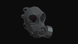 Gas Mask Low Poly FM12