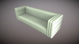 Lowpoly Realistic Bohemian Sofa 1